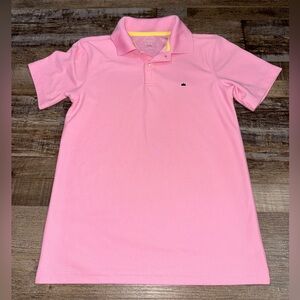 Crown & Ivy Kids Pink Polo Shirt Crown Logo Short Sleeve Size M